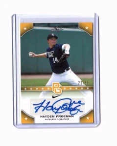 2015 LEAF PERFECT GAME HAYDEN FREEMAN AUTOGRAPH (22/50) #PG-HFI - Picture 1 of 1