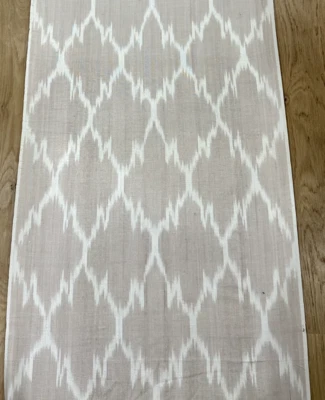 11 Yard  Yard HAND MADE UZBEK Natural SILK IKAT ADRAS FABRIC #7476 - Image 1 of 3