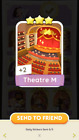 Monopoly Go Theatre M 3 Aufkleber (Beschreibung lesen)