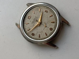 VINTAGE HERREN UHR HACREV 15 RUBIS SWISS MADE GANZSTAHL GEHÄUSE SALE FOR PARTS - Bild 1 von 9