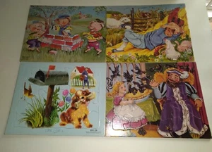 SIFO CO. Fairy Tale Tray Puzzles Vintage Lot of 4 Puzzles 1953 & 1961 - Picture 1 of 9
