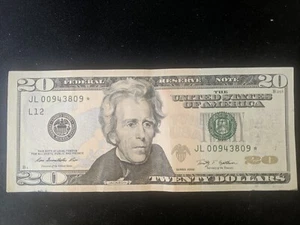 2009 *Star Note* 20 Twenty Dollar Bill 00943809 FANCY "Trump Still Lives Here" - Picture 1 of 4