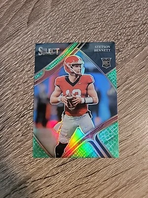 2023 Panini Select Draft Picks STETSON BENNETT Dragon Scale Prizm #125 Rookie RC - Image 1 of 4