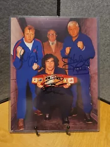 Tripla firma Jack Brisco Harley Race Dory Funk Jr firmata NWA Champions 8,5 x 11 - Foto 1 di 8