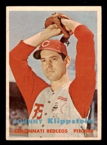1957 Topps Baseball #296 Johnny Klippstein VG/EX *f3