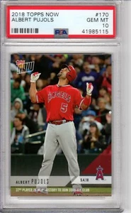 2018 Topps Now Albert Pujols #170 3000th Career Hit PSA 10 Gem Mint - Imagen 1 de 9