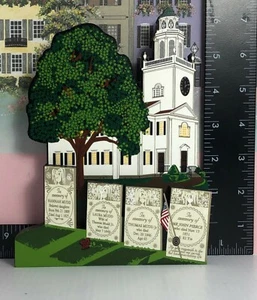 Sheilas Häuser alte Kirche auf dem Hügel Vintage Replik Lenox Massachusetts - Bild 1 von 12