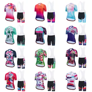 Womens Cycling Shorts Set 21 2021 Miloto Women's Cycling Jersey Bib Shorts Sets Summer Road Bike Clothes Kit