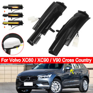 Dynamic Turn Signal Light Rearview Mirror Lamp For XC60 XC90 V90 Cross Country