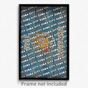 Cuba City Wisconsin Poster (WI City Souvenir 11x17 Town Print) - Picture 1 of 1