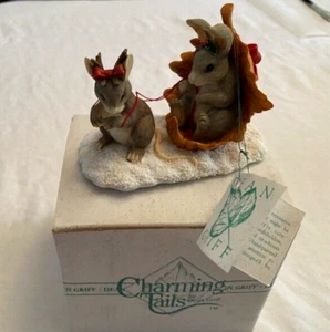 CHARMING TAILS Schlittenfahrt Figur DEAN GRIFF Limited Ed. vintage 1995 - Bild 1 von 4