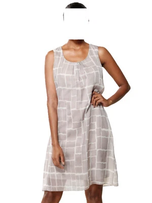 Alba Moda Chiffon Kleid taupe-weiss Gr. 40 1120960169 - Bild 1 von 4