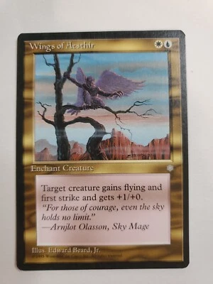 MTG Magic The Gathering Card Wings of Aesthir Enchant Creature White Blue IceAge - Image 1 of 2