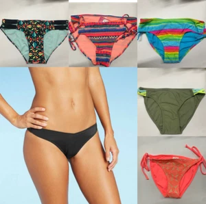 Xhilaration Mujeres Bikini Playa Brasileño Descarado Acanalado Traje de Baño Pantalones de Natación  - Imagen 1 de 21
