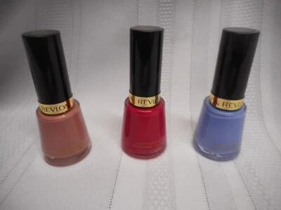 Lot 3 Revlon Nail Enamel Polish Super Lustrous 733 270 165 - Image 1 of 4