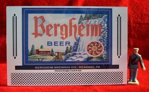 CERVEZA BERGHEIM _ #12 CARTELERA DE METAL ESCALA O/S - Imagen 1 de 3