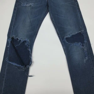 Levis 512 30x28 Slim Tapered Stretch Blue Jeans Distressed Ripped Denim RW4-3 - Picture 1 of 12