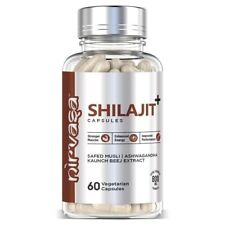Shilajit Caps (800 mg) with Safed Musli, Ashwagandha | Pure Ayurvedic Supplement