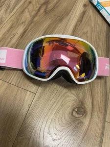 RIOROO Gafas de Esquí OTG Gafas de Nieve Antiniebla 100% Protección UV, Banda Rosa - Imagen 1 de 6