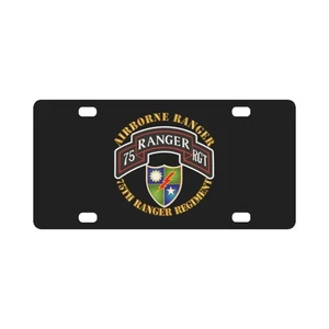 License Plate - SOF - 75th Ranger Regiment - Airborne Ranger wo DS X 300 - Bild 1 von 2