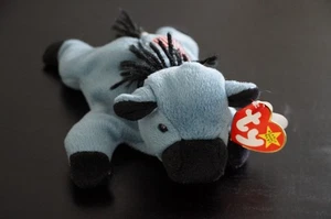 Peluche vintage Ty Beanie Babies collezione 1996 lefty 8" beanbag - Foto 1 di 4