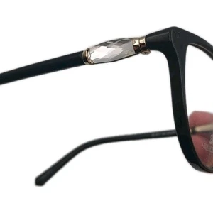 NEW Swarovski Crystal  SK5311 Womens Eyeglass Frames Shiny Black Cat Eye Glasses - Picture 1 of 11