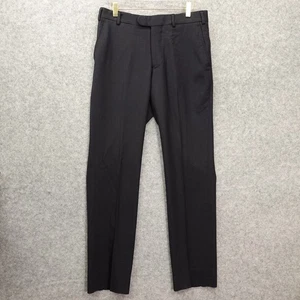 EPAULET Dress Pants Mens Navy Blue Tropical Wool Trousers Classic USA Made 30x31 - Picture 1 of 11