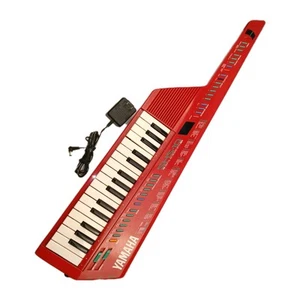 Yamaha SHS-10R FM Digital Keyboard Keytar Synthesizer MIDI RED Tested Working - Picture 1 of 13