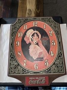 1974 Coca Cola Betty Wall Clock Battery Operated Vintage Coke USA Made - Picture 1 of 2