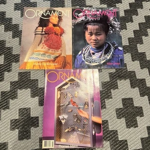 Ornament Magazine Lot Of 3 1988 Magazines Art Of Personal Adornment - Picture 1 of 4