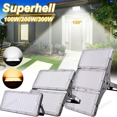 100W 200W 300W LED Fluter Flutlicht Außen Strahler Scheinwerfer Licht IP65 DHL - Bild 1 von 4