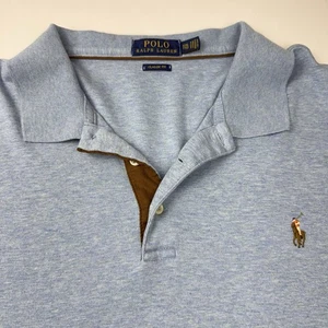 Polo Ralph Lauren 1/4 Knopf Pull Over Langarm Carolina blau klassische Passform 2XL - Bild 1 von 9