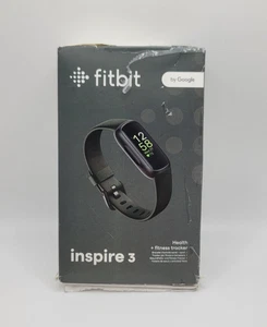 Fitbit Inspire 3 Heart Rate Monitor Health & Fitness Tracker - Black - Used - Picture 1 of 7