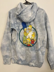 Sudadera con Capucha Pullover Billabong X Los Simpson Azul Tie dye - Mate Groening - Pequeña - Imagen 1 de 4