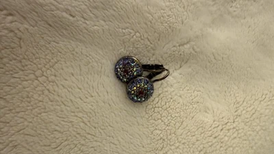 Mariana, Purple And Blue Swarworzki Crystal  Crystal Dangle Earrings - Image 1 of 2