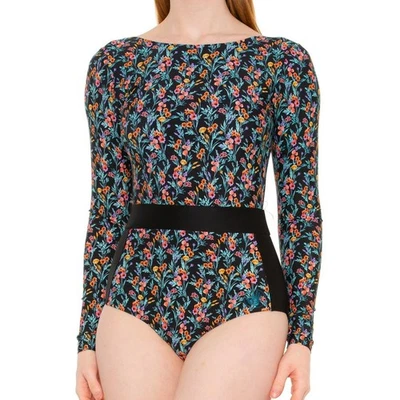 BODY GLOVE Abloom Wave Paddle Traje de Baño Protector contra Erupciones Negro Floral UPF 50 S M NUEVO Foto 1 de 4