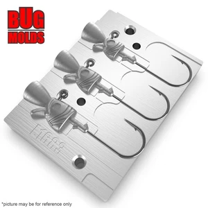 Fishing Sinker Mold Aluminium Fishing Mold Lure making LeadMolds Jig Jaw Dropper - Picture 1 of 3