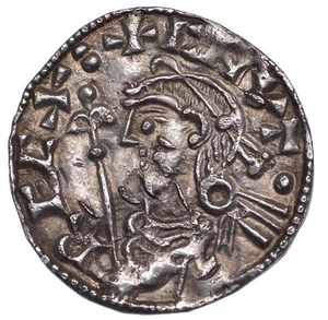 Saxon, King Cnut Penny Short Cross Type Shaftesbury Mint, Ethelric RARE Mint - Bild 1 von 2