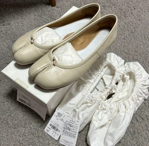 Maison Margiela Tabi Ballerinas Elfenbein Leder Größe EU38 Damenschuhe gebraucht - Bild 1 von 12