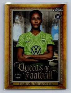 Sveindís Jónsdóttir 2022-23 UEFA Chrome Women's CL Queens of Football #Q-14 - Picture 1 of 2