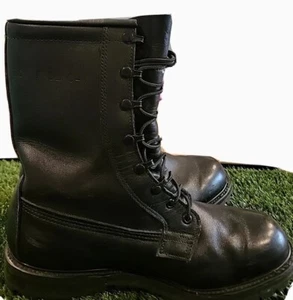 Vibram Combat Style Men’s Boots Black size 10w GUC! HTF - Picture 1 of 7