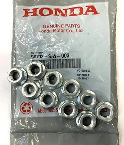 Tuerca de escape genuina OEM Honda (paquete de 10) 90212-SA5-003 (rosca de 10 mm) - Imagen 1 de 1