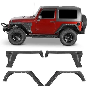 Armor Steel Front or Rear Fender Flares for Jeep Wrangler JK 2007-2018 2/4 Doors - Picture 1 of 29