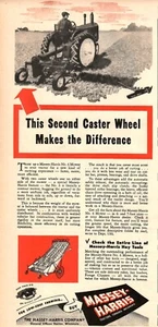 VINTAGE 1946 MASSEY HARRIS TRAKTOR WURZEL WISCONSIN DRUCK ANZEIGE - Bild 1 von 1