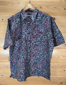 VTG Reyn Spooner Design Thai Floral Short Sleeve Button Shirt Men Medium Silk - Picture 1 of 10