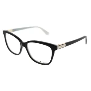 Kate Spade Jorja 9HT Black Ivory Plastic Square Eyeglasses 53mm - Picture 1 of 3