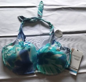 Contours By COCO Reef Capri Blue Swim Bra Size 12/36D - Picture 1 of 2