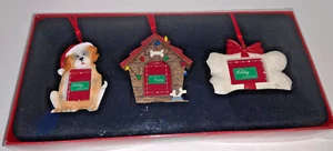 Juego de 3 marcos de fotos adornos temáticos para perros adornos adornos navideños NOS HOLIDAY. - Imagen 1 de 9