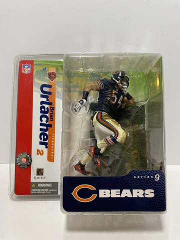 2004 Brian Urlacher - Chicago Bears Series 9 - Blue Jersey Figure NIP McFarlane Cover