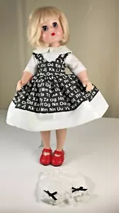 "Back to School" Alphabet Print Dress for Lissy with panties - Handmade. - Picture 1 of 7